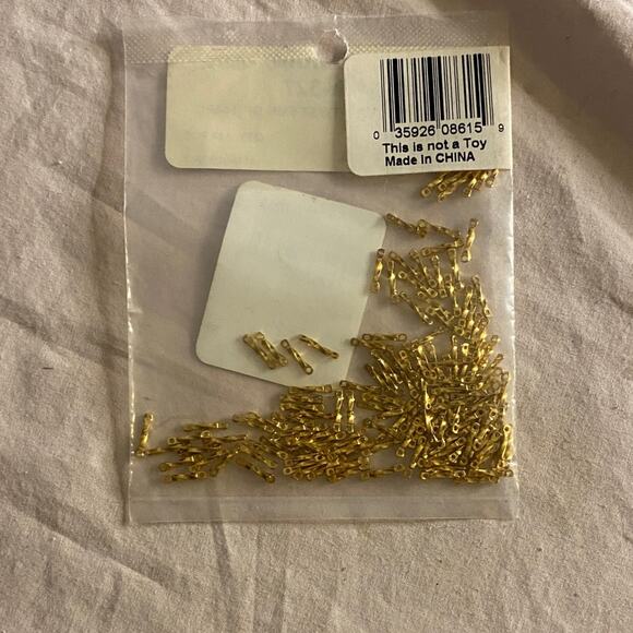 Gold 8mm Twisted Connectors Jewelry Findings Beadalon 144pc - Picture 4 of 5